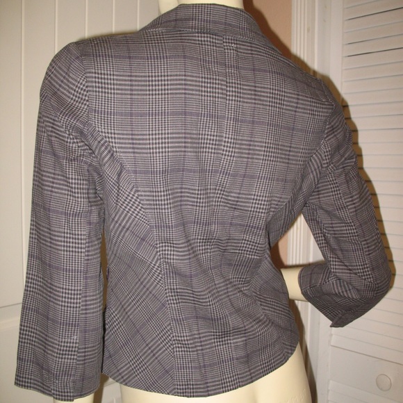 Vintage Y2K Candies Plaid Blazer Jacket Preppy Academia Clueless Corpcore Office - Picture 7 of 8